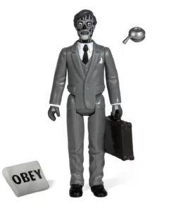 Super7 They Live ReAction Figure - Male Ghoul (Black & White) Movies & TV