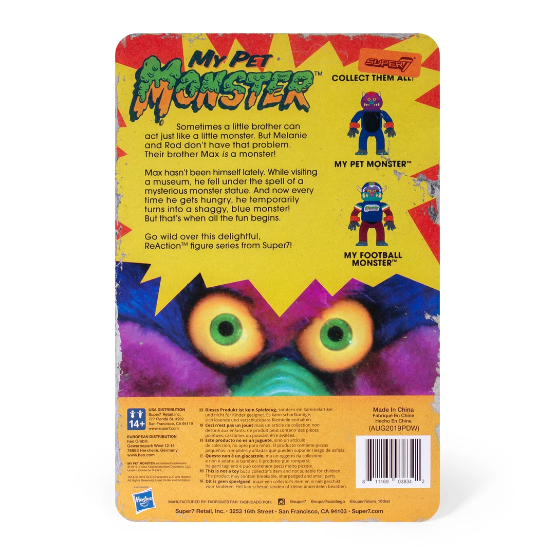 Super7 My Pet Monster ReAction Figure - Football Monster Movies & TV 5 Super7 My Pet Monster ReAction Figure - Football Monster Movies & TV