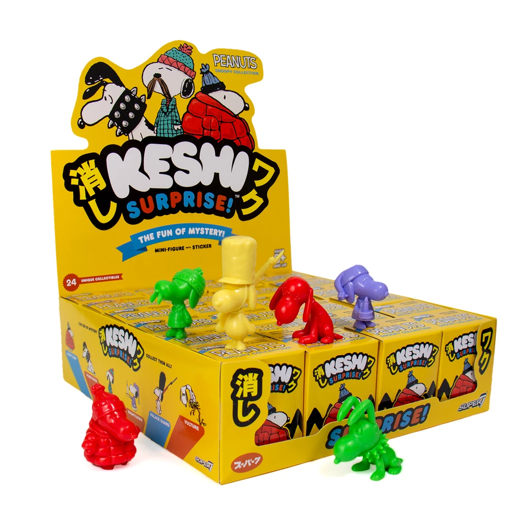 Super7 Peanuts Keshi Surprise - Snoopy Assortment Flat 3 Super7 Peanuts Keshi Surprise - Snoopy Assortment Flat