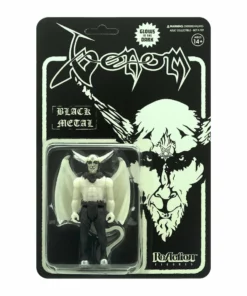 Super7 Venom ReAction Figure - Black Metal (Glow In The Dark) Music