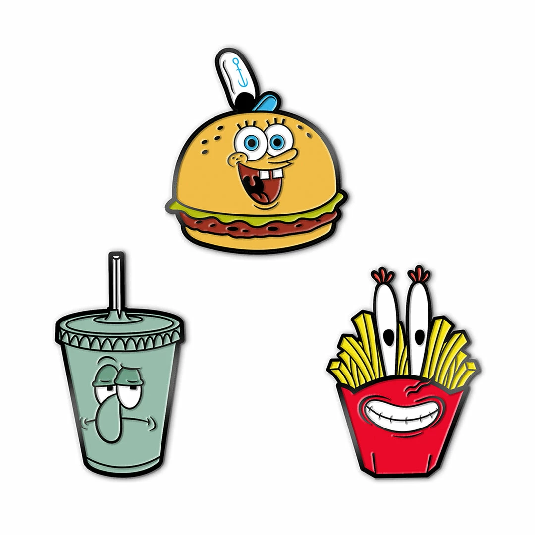 Super7 SpongeBob SquarePants - Krusty Krab Meal Pin Set Movies & TV 3 Super7 SpongeBob SquarePants - Krusty Krab Meal Pin Set Movies & TV