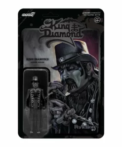 Super7 King Diamond ReAction Figure - Top Hat (Midnight Black Metal)