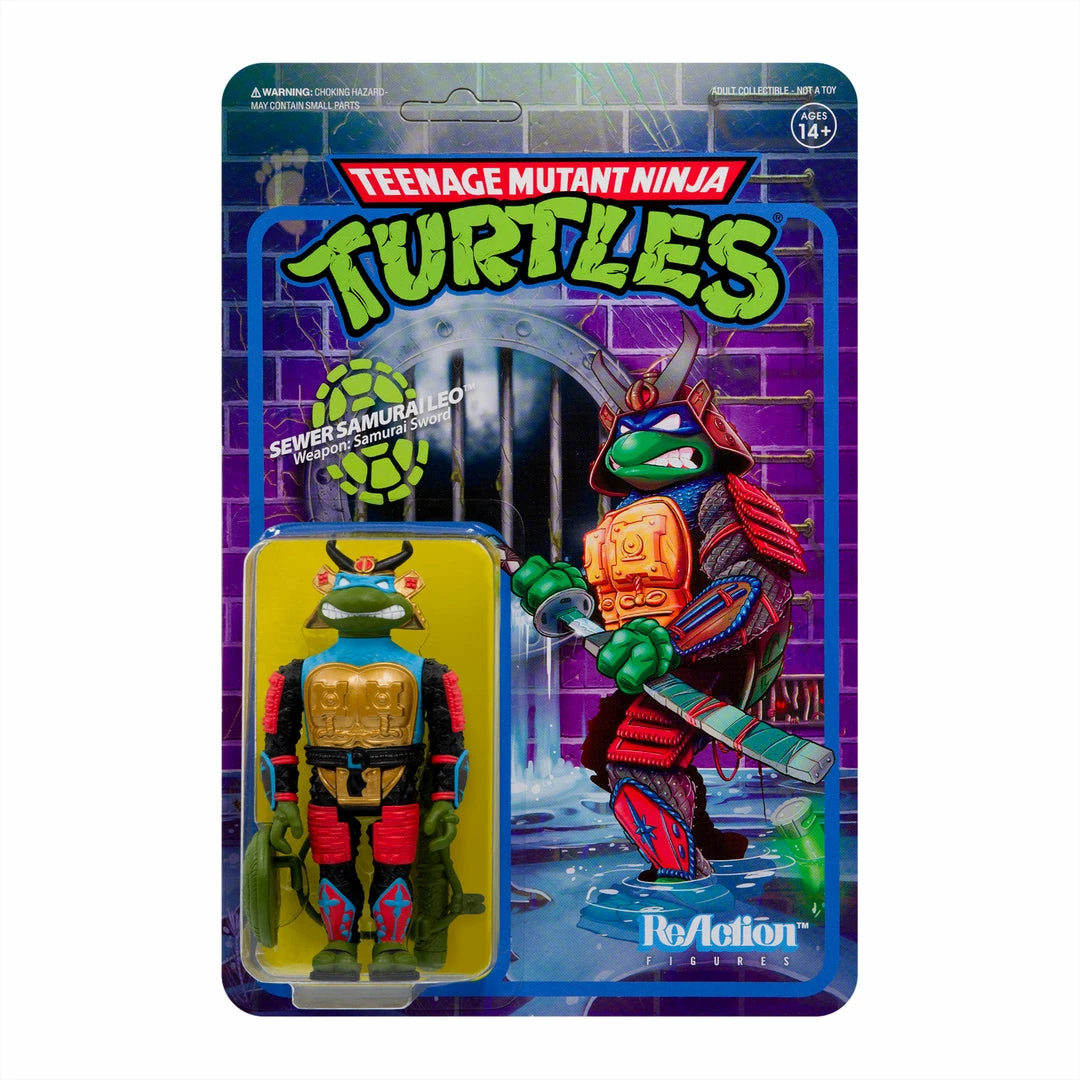 Super7 Teenage Mutant Ninja Turtles ReAction Figures Wave 3 - Samurai Leonardo 3 Super7 Teenage Mutant Ninja Turtles ReAction Figures Wave 3 - Samurai Leonardo