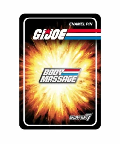 Super7 G.I. Joe Enamel Pin - Body Massage PSA Movies & TV