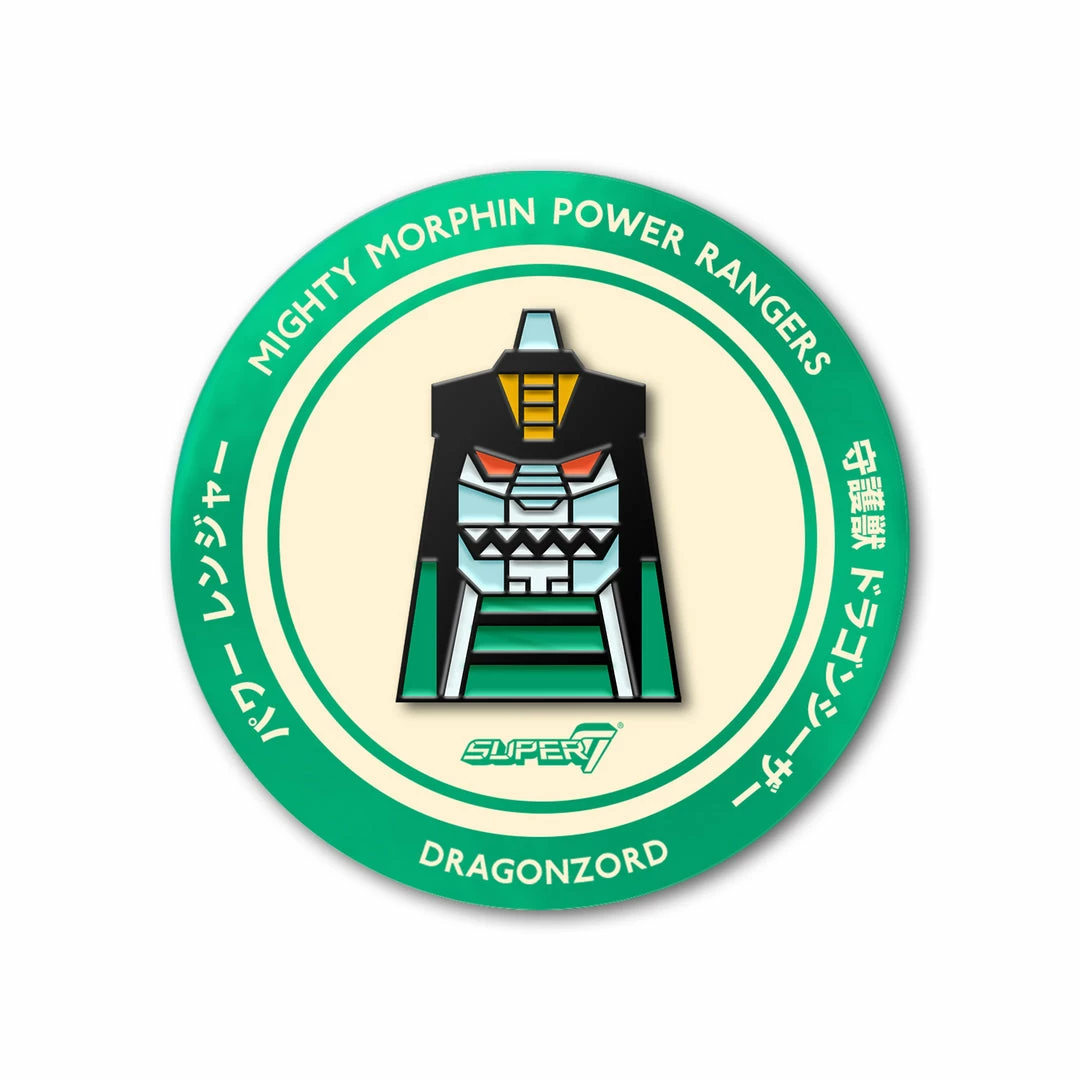 Super7 Mighty Morphin Power Rangers Enamel Pin - Dragonzord 3 Super7 Mighty Morphin Power Rangers Enamel Pin - Dragonzord