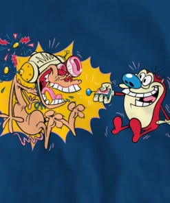 Super7 Ren & Stimpy T-Shirt - Happy Happy, Joy Joy