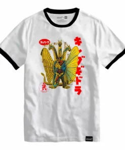 Super7 Toho T-Shirt - Anatomical King Ghidorah Ringer