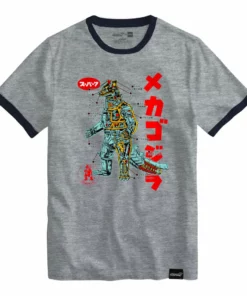 Super7 Toho T-Shirt - Anatomical Mechagodzilla Ringer