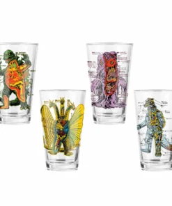 Super7 Toho Drinkware - Anatomical Kaiju (Set Of 4) Godzilla