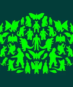 Super7 Toho T-Shirt - Kaiju Rorschach