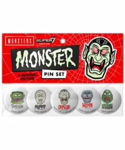 Super7 Universal Monsters Button Pack - FreakyFaces (Set Of 5)