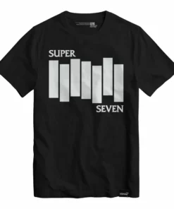 Super7 T-Shirt - Flag (Black)