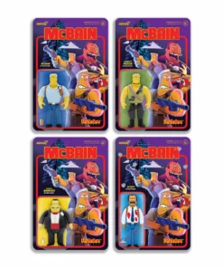 Super7 Animation The Simpsons - McBain 4 Figure Set