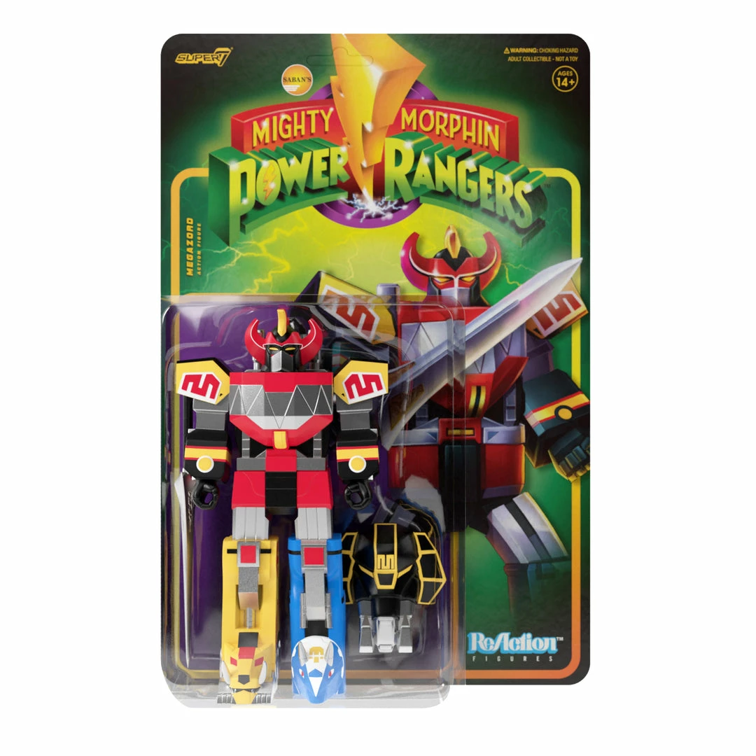 Super7 Mighty Morphin Power Rangers Reaction Figure Wave 1 - Megazord Movies & TV 3 Super7 Mighty Morphin Power Rangers Reaction Figure Wave 1 - Megazord Movies & TV