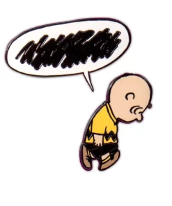 Super7 Peanuts Enamel Pin - Speech Bubble And Charlie Brown Set