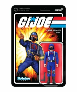 Super7 G.I. Joe ReAction Figures Wave 1 - Cobra Trooper Y-back (Pink) Movies & TV