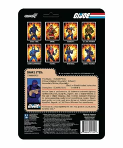 Super7 G.I. Joe ReAction Figures Wave 1 - Snake Eyes (RAH) Movies & TV