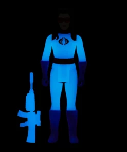 Super7 Movies & TV G.I. Joe ReAction Figures Wave 1b - Baroness (Glow Patrol)