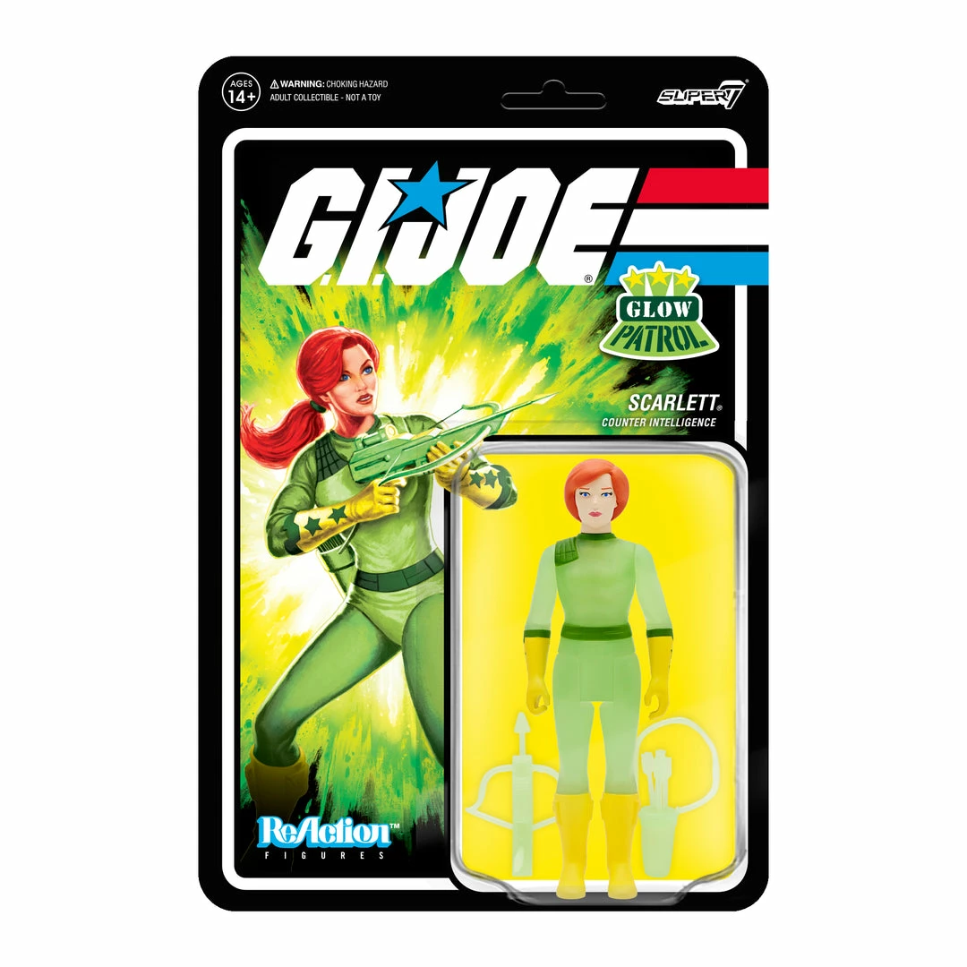 Super7 G.I. Joe ReAction Figures Wave 1b - Scarlett (Glow Patrol) Movies & TV 3 Super7 G.I. Joe ReAction Figures Wave 1b - Scarlett (Glow Patrol) Movies & TV
