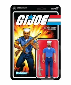 Super7 Movies & TV G.I. Joe ReAction Figures Wave 2 - Blueshirt Beard (Tan)