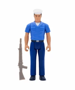 Super7 Movies & TV G.I. Joe ReAction Figures Wave 2 - Blueshirt Clean-Shaven (Tan)