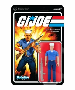 Super7 G.I. Joe ReAction Figures Wave 2 - Blueshirt Clean-Shaven (Pink)