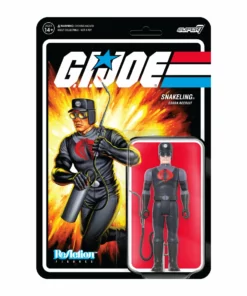 Super7 G.I. Joe ReAction Figures Wave 3 - Cobra Snakeling Factory Worker Clean-Shaven (Pink)