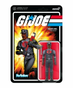 Super7 G.I. Joe ReAction Figures Wave 3 - Cobra Snakeling Factory Worker Mustache (Brown)