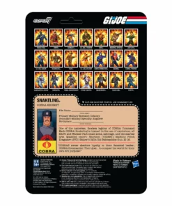 Super7 G.I. Joe ReAction Figures Wave 3 - Cobra Snakeling Factory Worker Mustache (Pink) Movies & TV