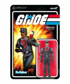 Super7 Movies & TV G.I. Joe ReAction Figures Wave 3 - Cobra Snakeling Factory Worker Mustache (Tan)