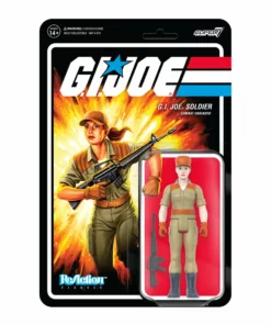 Super7 G.I. Joe ReAction Figures Wave 3 - Female Combat Engineer Ponytail Hair (Pink) Movies & TV