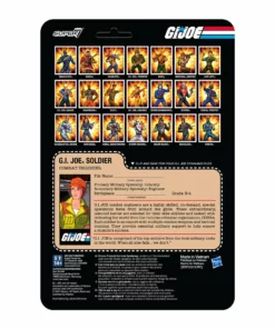 Super7 Movies & TV G.I. Joe ReAction Figures Wave 3 - Female Combat Engineer Ponytail Hair (Tan)