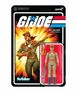 Super7 Movies & TV G.I. Joe ReAction Figures Wave 3 - Female Combat Engineer Ponytail Hair (Tan)