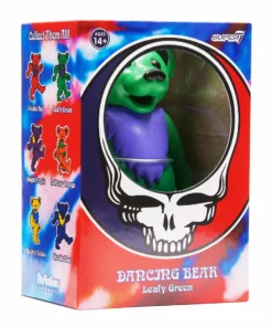 Super7 Grateful Dead Reaction Figure - Dancing Bear (Leafy Green) Music