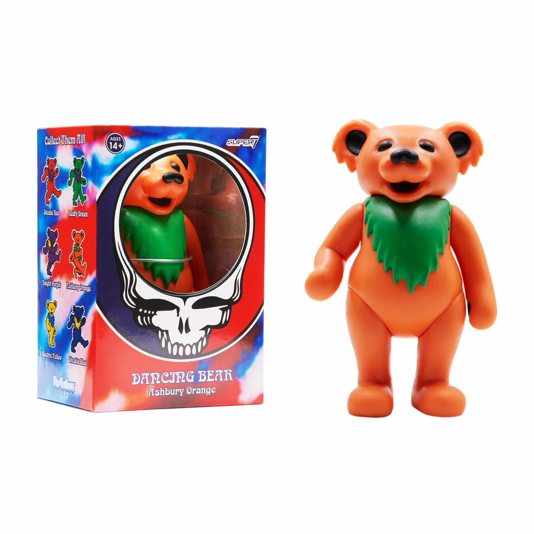 Super7 Music Grateful Dead Reaction Figure - Dancing Bear (Ashbury Orange) 5 Super7 Music Grateful Dead Reaction Figure - Dancing Bear (Ashbury Orange)