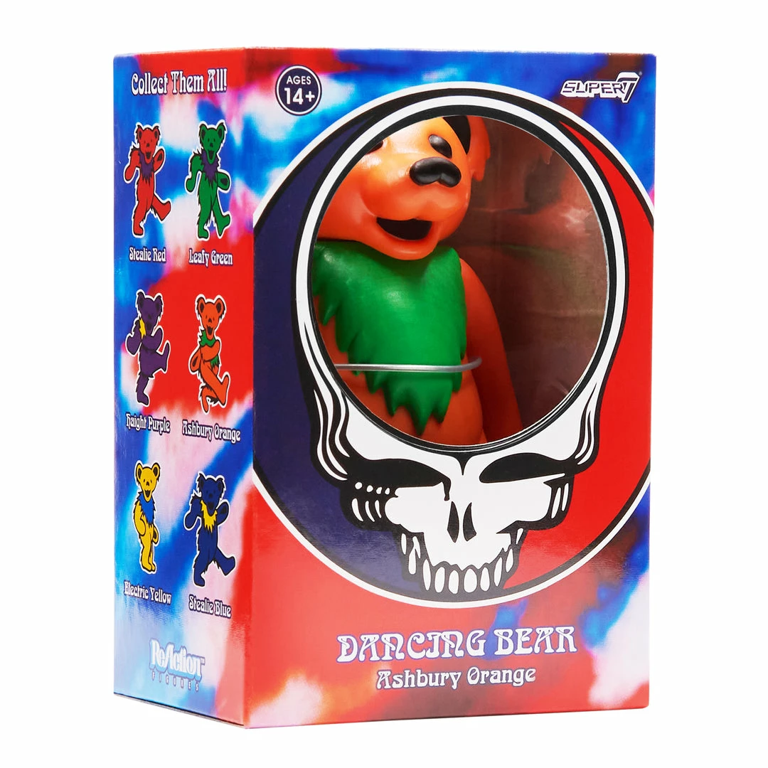 Super7 Music Grateful Dead Reaction Figure - Dancing Bear (Ashbury Orange) 3 Super7 Music Grateful Dead Reaction Figure - Dancing Bear (Ashbury Orange)