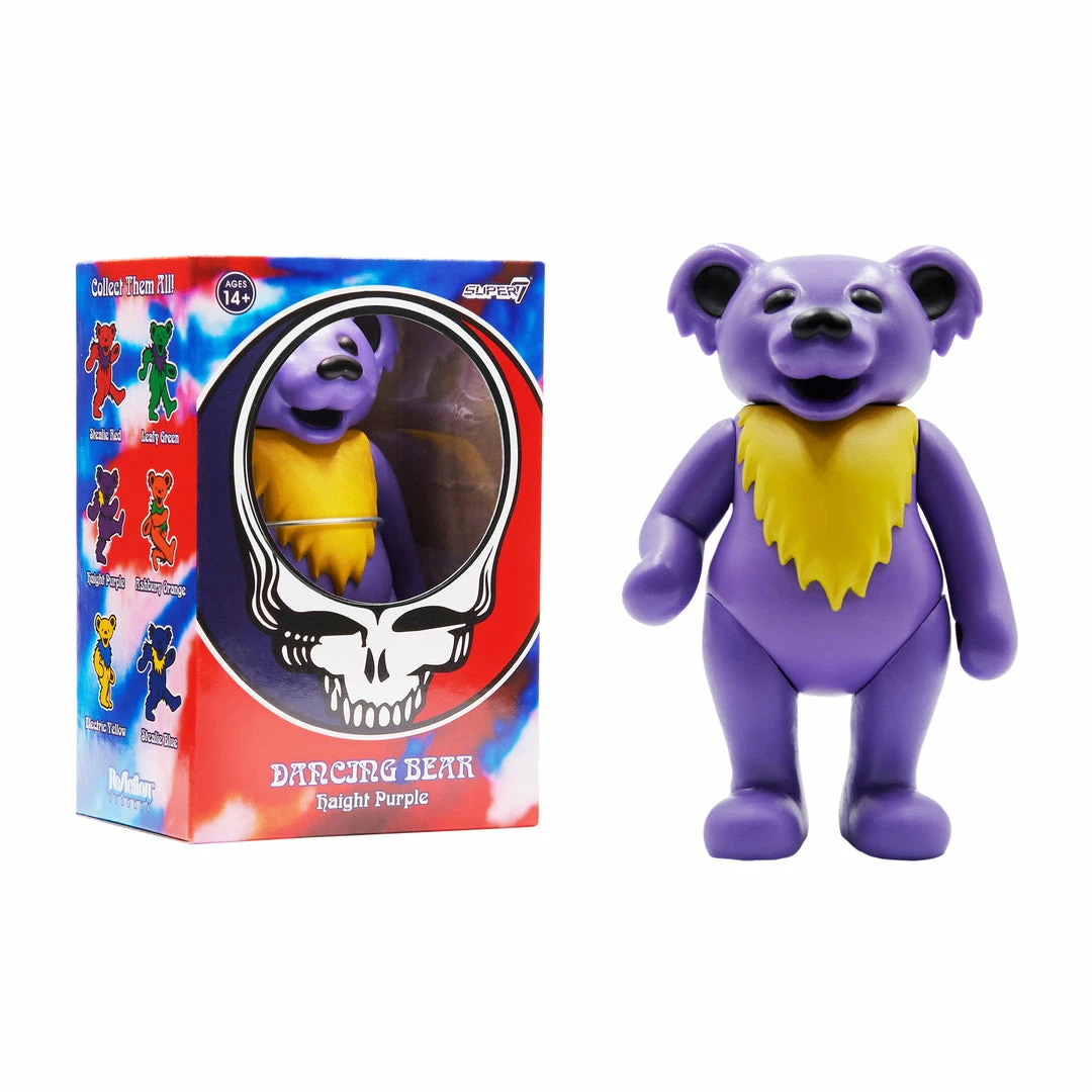 Super7 Grateful Dead Reaction Figure - Dancing Bear (Haight Purple) Music 5 Super7 Grateful Dead Reaction Figure - Dancing Bear (Haight Purple) Music