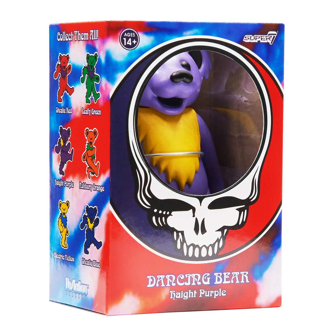 Super7 Grateful Dead Reaction Figure - Dancing Bear (Haight Purple) Music 3 Super7 Grateful Dead Reaction Figure - Dancing Bear (Haight Purple) Music