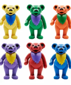 Super7 Music Grateful Dead Reaction Figure - Dancing Bears Box Flat (6 Figures)