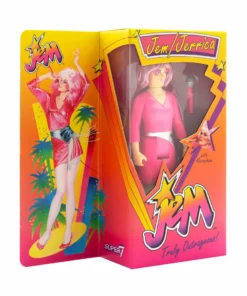 Super7 Movies & TV Jem And The Holograms ReAction W2 - Jem (Neon) [Retro Box]