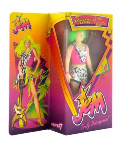 Super7 Animation Jem And The Holograms ReAction W2 - Pizzaz (Neon) [Retro Box]