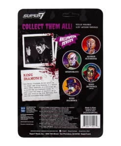 Super7 King Diamond ReAction Figure - King Diamond Top Hat Music