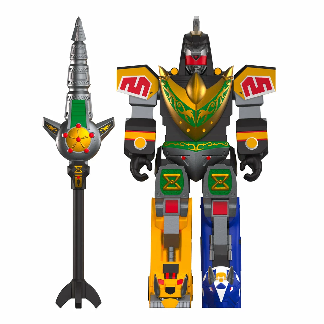 Super7 Mighty Morphin Power Rangers ReAction Figure Wave 3 - DragonZord (Battle Mode) 4 Super7 Mighty Morphin Power Rangers ReAction Figure Wave 3 - DragonZord (Battle Mode)