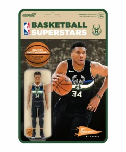 Super7 NBA Supersports Figure Wave 3 - Giannis Antentokuompo (Bucks) [Black Statement]