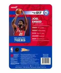 Super7 NBA Supersports Figure Wave 3 - Joel Embiid (76ers) [Red Statement]
