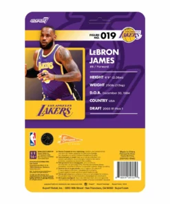 Super7 NBA Supersports Figure Wave 3 - LeBron James (Lakers) [Purple Statement]