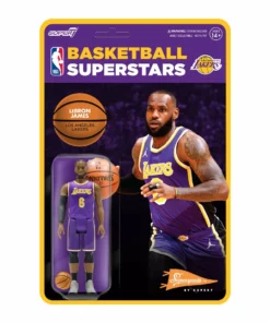 Super7 NBA Supersports Figure Wave 3 - LeBron James (Lakers) [Purple Statement]