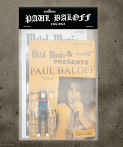 Super7 Paul Baloff ReAction Figure - Metal Mania Fanzine Bundle Music