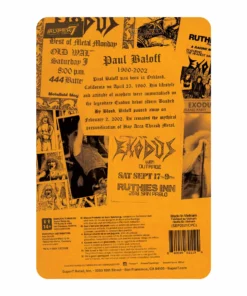 Super7 Paul Baloff ReAction Figure - Metal Mania Fanzine Bundle Music