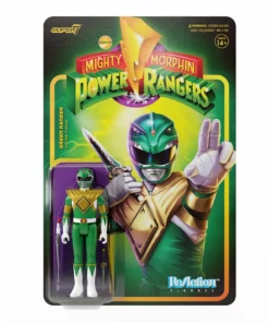 Super7 Movies & TV Mighty Morphin Power Rangers Reaction Figure Wave 1 - Green Ranger
